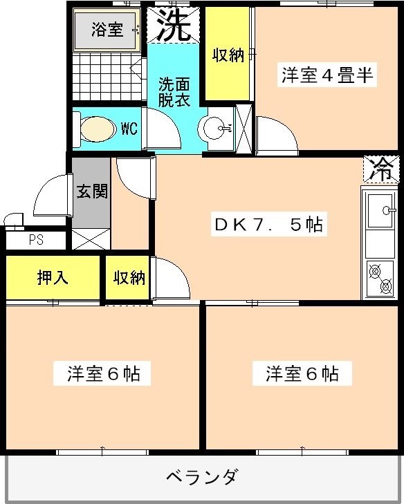 西羽沢パークハイツ 間取り