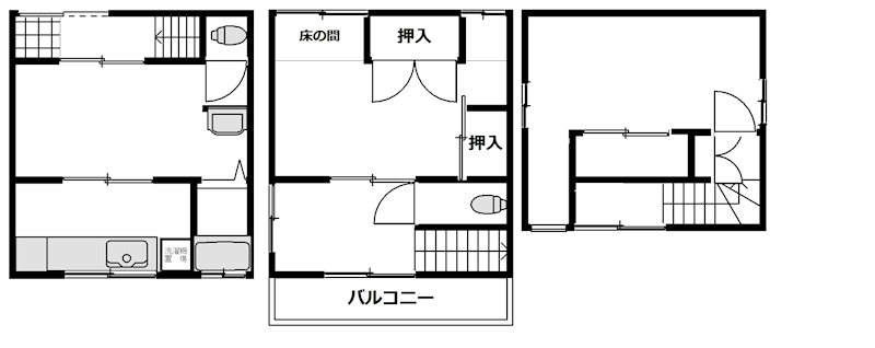 関沢2丁目31貸家 間取り