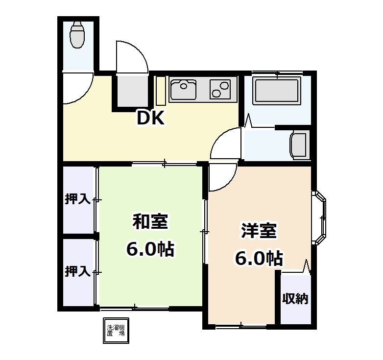 白砂ハイツ 間取り