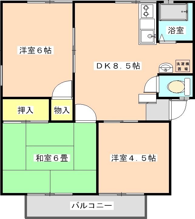 カトレアハイツ 間取り